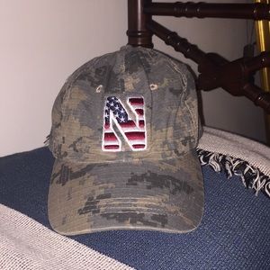 Camo/American Flag Northwestern Baseball Hat